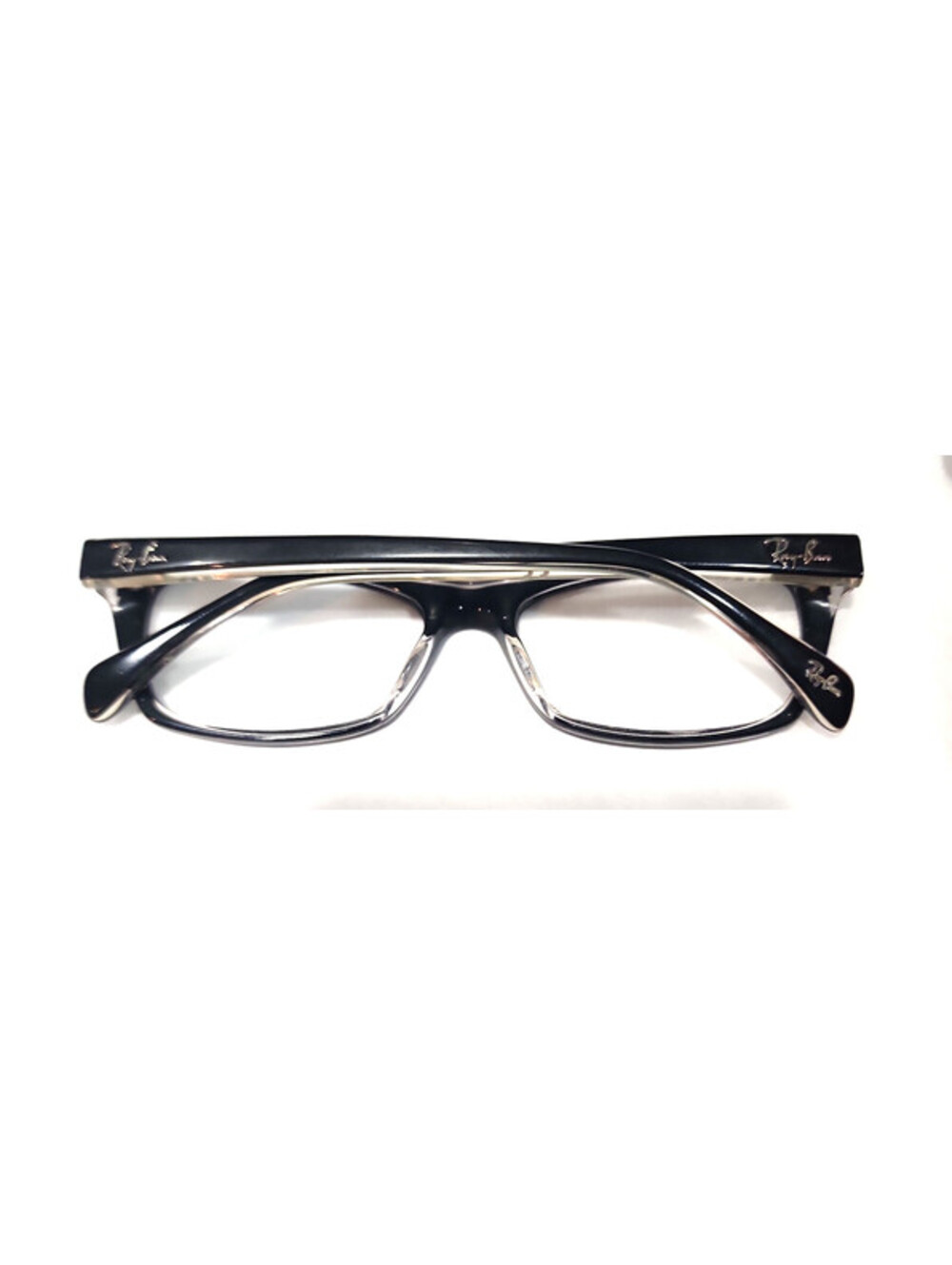 Ray Ban RB5255 2034 Black Rectangular Cat Eye Eyeglasses 51-16 135 - Picture 5 of 7
